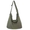 Bolsa Casual de Lona para Mulheres Outono 2025 Nova Moda Tendência Bolsa Tote Versátil Grande Capacidade Bolsa Grande Tendência