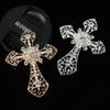 Acessórios de liga criativa em forma de cruz cravejados de diamantes DIY capa de celular material de beleza saída de ar do carro caixa de presente fivela decorativa
