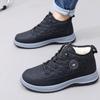 Zapatos Nuevos de Invierno para Hombre Forrados de Felpa Botas Cálidas para Nieve Cómodos Suela Suave Antideslizantes Zapatos de Papá Botas Altas para Exterior Zapatos de Algodón para Hombre