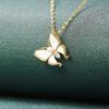 Nuevo collar de mariposa de ópalo de estilo coreano, diseño de nicho para mujer, luz de lujo para clavícula, accesorios decorativos de verano monzón, cuello femenino