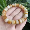 Pulseira de Semente de Bodhi, Pulseira de Círculo Único de Raiz de Bodhi Desgastada com Roda Dourada, Pulseira Colorida de Doces com Múltiplos Tesouros, Contas de Oração Budistas