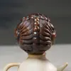 Sakyamuni Ajedrez Madera de Águila Tallada Pixiu Bola de Salud Bola de Fitness Pieza con Mango Juguete Portátil para Hombre Pieza