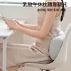 Almohada de Siesta Estilo Japonés Muji, Soporte Lumbar de Látex Premium, Almohada Portátil para Acampar, Almohada de Siesta para Oficina, Rebote Lento