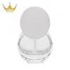 Nuevo en stock botella plana ovalada de 30 ml para base líquida, botella de vidrio cosmético, material de embalaje para botella dispensadora de sérum hidratante BB