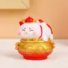 Enfeite Maneki-neko Fofo Personalizado de Fábrica Artesanato em Resina Gatinho Desenho Animado Decoração de Mesa Presente Festivo