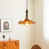 Lámpara Colgante Pequeña de Vidrio Tallado Vintage, Lámpara Colgante para Barra de Bar Restaurante, Luz para Escaparate, Luz para Entrada, Lámpara de Mesa para Estudio Casa de Huéspedes Lectura Mesita de Noche