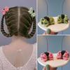 Pinza Pequeña de Pinza para Cabello de Princesa Infantil Doble Cara con Lazo Accesorios para el Cabello Adorno para la Cabeza de Niñas Pasador para el Cabello Pinza para Flequillo Infantil