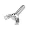 Tornillo de Mariposa de Acero Inoxidable 304 Rosca US/UK 1/4-10# Ajuste de Equipo Tornillo de Mariposa Apretable a Mano Alta Resistencia