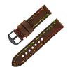 22 nueva correa transfronteriza de Amazon de cuero crazy horse de alta calidad de primera capa de piel de vaca hecha a mano accesorios para reloj de pulsera