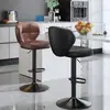Silla alta de barra para uso doméstico, altura ajustable, silla de barra de lujo ligero con respaldo, taburete de barra para caja registradora de recepción, taburete alto
