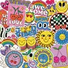 40 Pegatinas de Smiley Rosa Morado Estilo INS Graffiti para Maleta Guitarra Patineta Taza de Agua Computadora DIY Pegatinas Impermeables