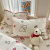 Funda de almohada individual con borde de pompón de dibujos animados de terciopelo de leche para niños, estudiantes, dormitorio, funda individual de franela para almohada de invierno