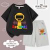 Sprunki Rhythm Box Roupas Camiseta Gruder Camisa de Manga Curta Infantil Conjunto de Shorts Verão Casual Top Tendência