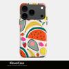 Caso de Teléfono Creativo de Verano con Temática de Frutas de Comercio Exterior Más Vendido para Apple 16/17 Pro, Película Protectora 2 en 1, Anticaídas para 15, Diseño Creativo para 14
