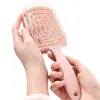 Peine Doméstico Hueco con Forma de Espalda Peine de Alta Gama para el Cabello de Niña Peine de Costillas Masajeador Esponjoso Curva Grande