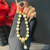 Cadena para Teléfono Bodhi, Colgante de Teléfono con Cuentas Hecho a Mano, Cadena Colgante de Resina con Huella de Gato, Lanyard para Teléfono Popular en Tiktok al por Mayor
