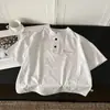 Camisa Polo de Algodão Fresco de Verão para Crianças Gola Alta Estilo Coreano Casual Bordada Versátil para Meninos e Meninas Tamanhos Médio e Grande