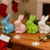 Figuritas de Conejo de Pascua Imitación Transfronterizas, Lindos Adornos de Animalitos Pequeños para Escritorio, Figuritas Decorativas Realistas, Gran Cantidad y Excelente Precio