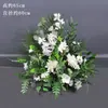 Casamento Novo Estilo Flores do Corredor Flores de Hortênsia Rosa Bolas de Flores para Corredor de Casamento Decoração de Casamento Colunas Romanas Flores de Seda Realistas