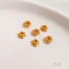Parche Passepartout de Perla Cristal Oro Mate Conservador del Color Tapón para Agujero de Cuentas de Jade Cera de Abeja Bandeja de Flor Accesorios de Incrustación DIY