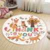 Alfombra Redonda Silla Giratoria Silla de Computadora Cesta Colgante Silla Colgante Manta Habitación Infantil Dormitorio Lindo Dibujo Animado Animación Manta de Cabecera Hogar