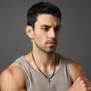 Acessórios Masculinos Hip-Hop Cruz de Aço Inoxidável Borda Chanfrada Simples Pingente Cruz Liso Colar de Aço Inoxidável Transfronteiriço Amazon