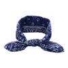 Nueva diadema de orejas de conejo de ameba transfronteriza, banda elástica para el cabello, tela de algodón anudada, diadema de flor de anacardo, banda deportiva para el cabello