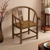 Silla de madera maciza antica para ancianos asiento de sala de estar silla de sombrero oficial de madera maciza taburete de estilo antiguo de oficina silla para mesa de té de adultos