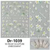 Nuevos Pegatinas para Uñas Redanco 5D en Relieve Estilo Ins Flor de Luz Calcomanías para Uñas Estéreo Dr-1034