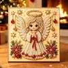 Pintura de Perlas de Papá Noel Navideño Transfronteriza DIY Pegatina de Perlas Hecha a Mano Pintura de Diamantes Navideños