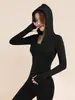 Nueva Chaqueta de Yoga con Capucha 2026 para Mujer, Corte Delgado, Cortavientos, Adecuada para Correr y Ciclismo, Ropa Exterior para Deportes y Fitness, Otoño