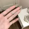 Estilo Nuevo Europeo y Americano Súper Brillante Encaje Gota de Agua Zircón Collar Lujo Ligero Gama Alta Nicho Temperamento Versátil Cadena para la Clavícula