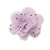 Francés Delicado y Romántico Lunares Plisado Organza Rosa DIY Accesorios para el Cabello Hechos a Mano Zapatos Bolsos Accesorios de Ropa Accesorios