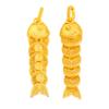 Loja de ouro Puzuo com ouro de areia acessórios DIY filigrana cinco imperadores cobre pingente koi colar ano após ano mais do que pingente