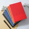 Conjunto de Caixa de Presente para Caderno em Estoque, Caderno de Couro Macio Sarjado, Livro de Registro de Reunião de Escritório Personalizado com Logo