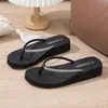 Chanclas de Moda con Pedrería para Mujer Verano Celebridad de Internet Ropa Exterior Suela Gruesa Cuña Elevadora Antideslizantes Sandalias de Tira en el Dedo