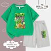 Plantas vs. Ropa de Zombies Camiseta Infantil Niños y Niñas Pijama Muñeca Cos Traje de Manga Corta con Shorts Camiseta