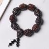 Pulsera de cuentas talladas de madera de agarwood variedad de estilos seleccionables fabricantes al por mayor joyería de decoración con cuentas literarias para hombre y mujer