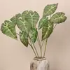 Hoja de Lirio de Calas Planta Verde Artificial Decoración del Hogar Arreglo Floral Planta Falsa Sala de Estar Mesa de Café Bonsái Micro Paisaje Creando Paisaje Yin Lian