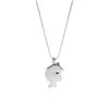 Collar Pareja Fantasma Pequeño Ggch Colgante Simple Versátil para Hombres y Mujeres Accesorios de Moda Hip-Hop Streetwear
