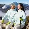Chaqueta Softshell Deportiva para Exteriores Hombres Mujeres Primavera Otoño Ropa de Abrigo Tallas Grandes Cortavientos Impermeable Senderismo Ciclismo Montañismo Ropa Chaqueta