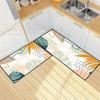 Juego de Dos Piezas de Alfombra Estilo Patrón de Mármol Transfronterizo para Cocina, Tapetes Resistentes al Desgaste para Piso, Tapetes Absorbentes Estilo Étnico para Baño, Fácil Cuidado