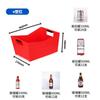 Cubo de hielo de plástico grueso, marco para cerveza, cesta para cerveza, cesta para cerveza, barril de cerveza cuadrado, barril de cerveza siamés en forma de V, etiqueta de impresión