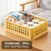 Caja de Almacenamiento Plegable de Plástico de Gran Capacidad Canasta de Almacenamiento para Escritorio Caja de Almacenamiento Organizadora Canasta de Caja Hueca para Comestibles