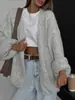 Suéter cárdigan estilo perezoso transfronterizo para mujer 2026 Otoño e Invierno Nuevo Holgado Casual Sin Botones Tejido Fuente de Fábrica para Mujer
