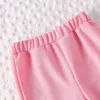 Novo Conjunto de Roupa Transfronteiriça para Meninas: Conjunto de Duas Peças + Conjunto de Calças de Duas Peças Floral com Mangas Bufantes de Princesa Doce em Estoque
