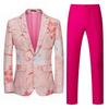 Moda Comércio Exterior Terno de Moda terno 2024 Moda Masculina Terno Colorido Personalidade Palco Performance Banquete Pequeno Terno terno