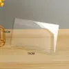 Cartão de Mesa Acrílico em L A4 Suporte de Exibição Acrílico Transparente Suporte de Etiqueta de Preço de Plástico Placa de Mesa Atacado