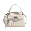 Bolsa Kelly de Mão com Padrão de Crocodilo Transfronteiriça para Mulheres Outono 2025 Nova Moda de Luxo Bolsa de Ombro Estilo Ocidental Bolsa Transversal