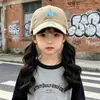Estilo Coreano Unissex Bebê Bordado Letra N Boné de Baseball Infantil Outono Versátil Pai-Filho Aba Macia Proteção Solar Boné Bico de Pato Tendência